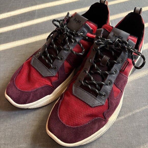 Coach Citysole Runner Shoes G4939 Colorblock Red/White/Black Men's Size 13 - Picture 1 of 10